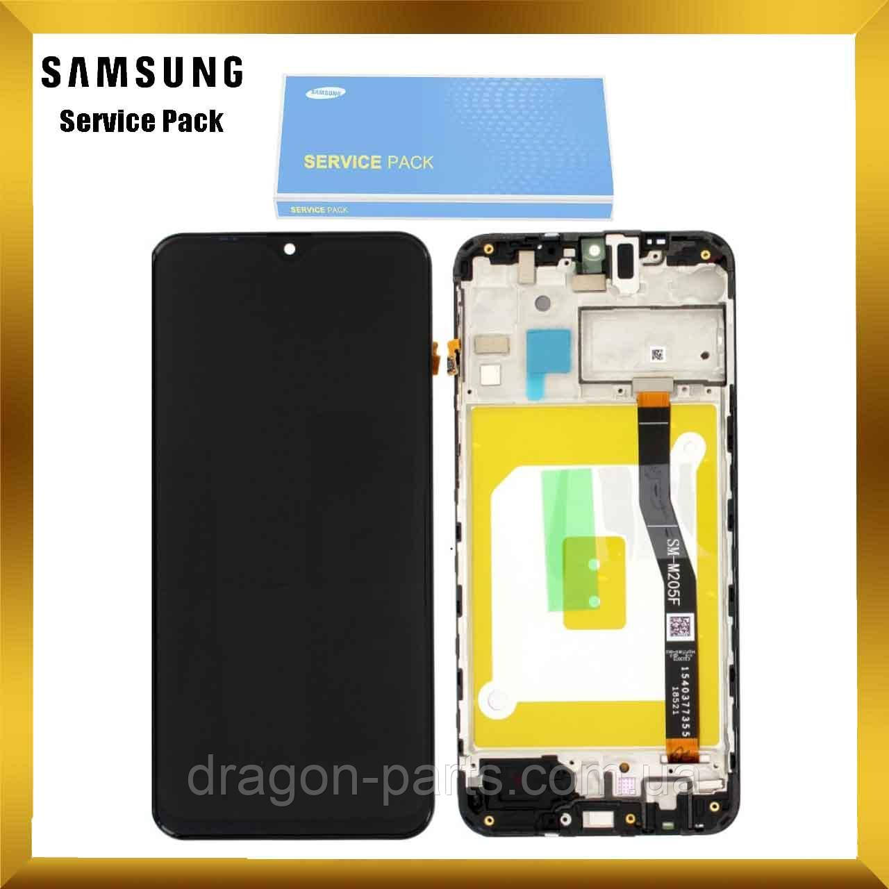 Дисплей Samsung M205 Galaxy M20 2019 з сенсором Чорний Black оригінал , GH82-18682A