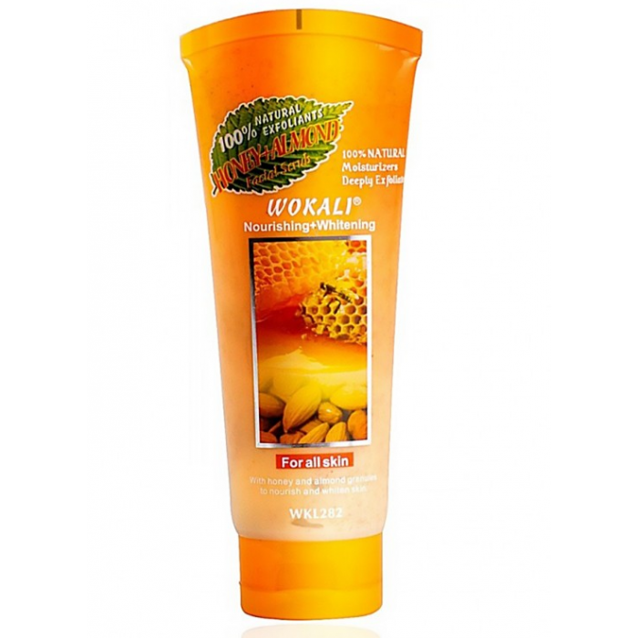 Скраб для обличчя Wokali Smoothing Moisturizing Honey Almond 120 мл