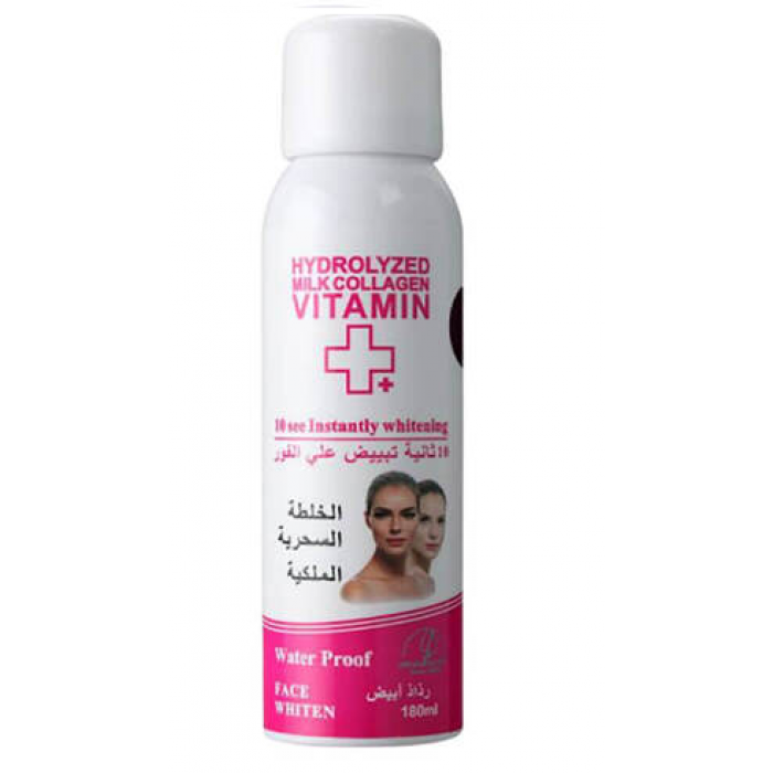 Вибілювальний засіб для обличчя Wokali Hydrolyzed Milk Collagen Vitamin+Face Whiten 180 мл