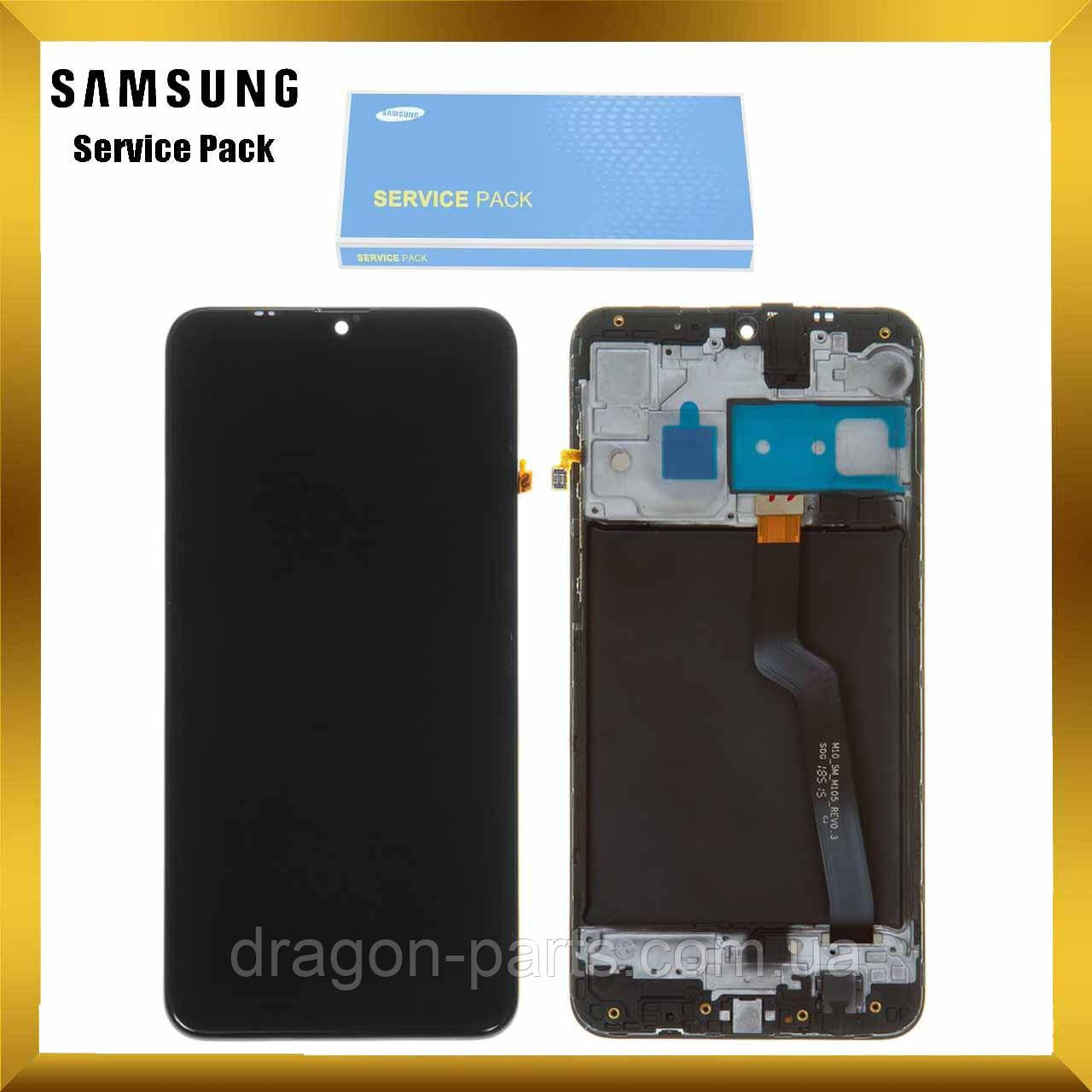 Дисплей Samsung A105 Galaxy A10 2019 з сенсором Чорний Black оригінал , GH82-19367A