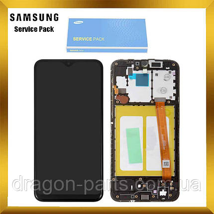 Дисплей Samsung A202 Galaxy A20e 2019 з сенсором Чорний Black оригінал, GH82-20186A, фото 2