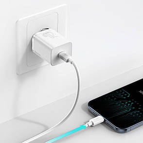 Зарядний пристрій (швидка зарядка) для телефону Baseus Q.Charger 20Вт+кабель Lightning (TZCCSUP-B02), фото 4
