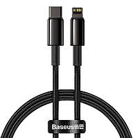 USB кабель для зарядки айфона Baseus Type-C - Lightning 2.4 A 1 м Черный (CATLWJ-01)