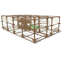 Модульный веревочный парк, 36 этапов