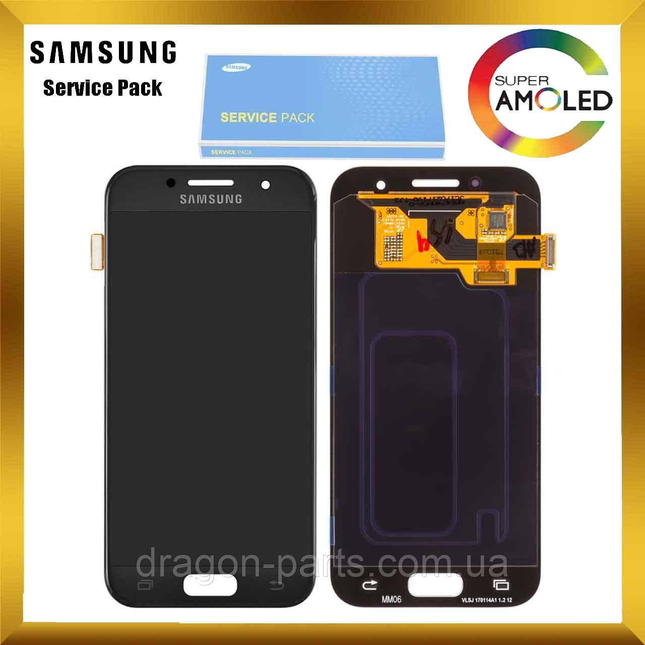 Дисплей Samsung A320 Galaxy A3 з сенсором Чорний Black оригінал , GH97-19732A