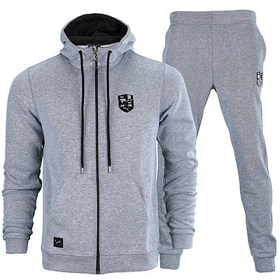 Спортивний костюм весна-осінь меланж PUMA з капюшоном К-103 GRI S(Р) 21-657-004