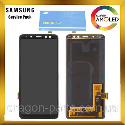 Дисплей Samsung A530 Galaxy A8 з сенсором Чорний Black оригінал , GH97-21406A, фото 2