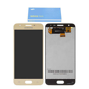 Дисплей Samsung G570 Galaxy J5 prime з сенсором Золотий Gold оригінал , GH96-10324A, фото 2