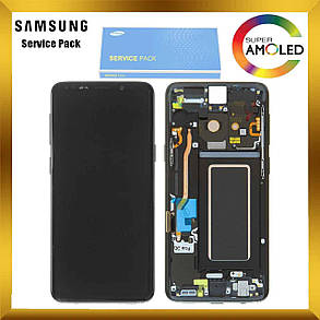 Дисплей Samsung G960 Galaxy S9 з сенсором Чорний Black оригінал , GH97-21696A, фото 2
