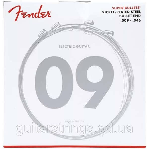 Струны Fender 3250LR Super Bullets Nickel Plated Steel 9-46 Light/Regular - фото 1 - id-p1382429318