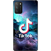 Силіконовий бампер чохол для Xiaomi Poco M3 з малюнком Tik Tok