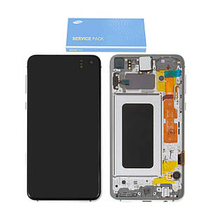 Дисплей Samsung G970 Galaxy S10e с сенсором Белый White оригинал, GH82-18852B, фото 2