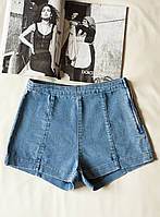 Голубые короткие джинсовые шорты женские h&m, размер s, м