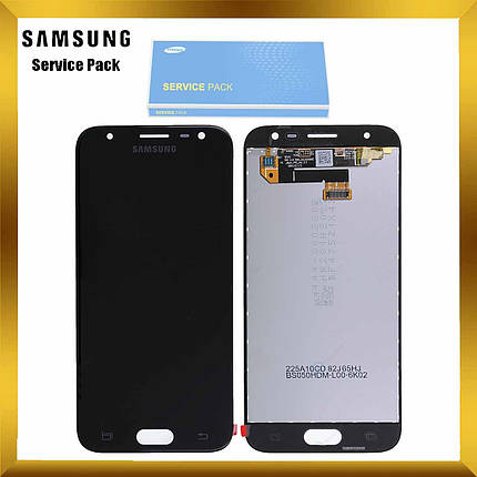 Дисплей Samsung J330 Galaxy J3 2017 з сенсором Чорний Black оригінал , GH96-10969A, фото 1