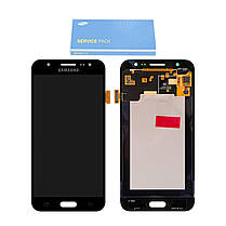 Дисплей Samsung J500 Galaxy J5 з сенсором Чорний Black оригінал , GH97-17667B, фото 2