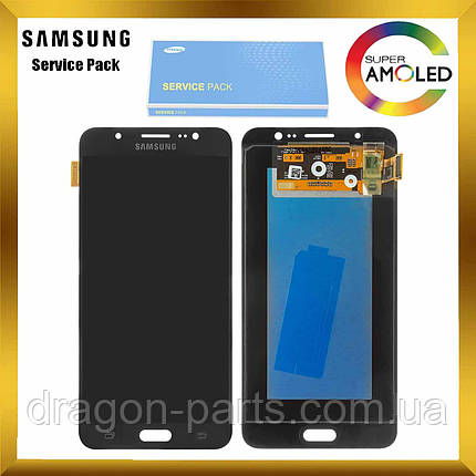 Дисплей Samsung J710 Galaxy J7 з сенсором Чорний Black оригінал , GH97-18855B, фото 2