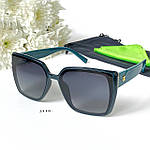 Елегантні сонцезахисні окуляри в зеленій оправі, фото 6
