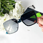 Елегантні сонцезахисні окуляри в зеленій оправі, фото 4