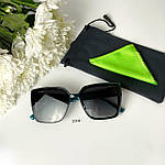 Елегантні сонцезахисні окуляри в зеленій оправі, фото 7