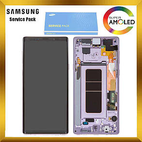 Дисплей Samsung N960 Galaxy Note 9 з сенсором Фіолетовий Lavender Purple оригінал, GH97-22269E, фото 2