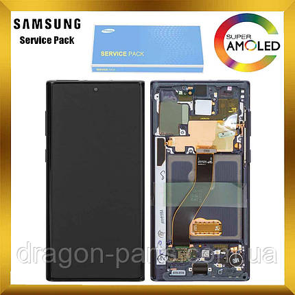 Дисплей Samsung N970 Galaxy Note 10 з сенсором Чорний Black оригінал, GH82-20818A, фото 2