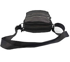 Чоловіча сумка з натуральної шкіри 3924-11BLACK чорна, фото 5