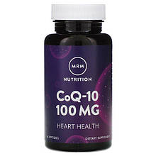 Коензим Q10 (убіхінон) 60 капс 100 мг для серця від гіпертонії MRM USA