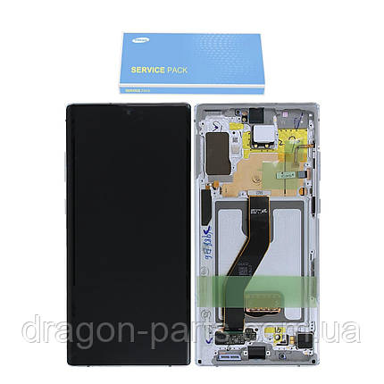 Дисплей Samsung N975 Galaxy Note 10 Plus + з сенсором Білий White оригінал, GH82-20838B, фото 2