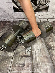 Гантелі набірні 2 по 34 кг Гантелі, гирі, штанги та диски металеві без покриття