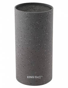 Колода для ножів пластикова сіра KingHoff KH-1091 11 х22 см