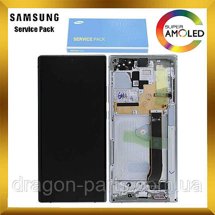 Дисплей Samsung N985 Galaxy Note 20 Ultra з сенсором Білий White оригінал, GH82-23622C, фото 2