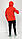 Кофта двунитка Помаранчевого кольору з капюшоном та карманом S,M,L,XL,XXL, фото 5