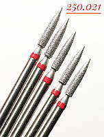 Фреза алмазна ПОЛУМ'Я - 250.021 червоний поясок. виробник Казань (104.250.514.021) Залишки