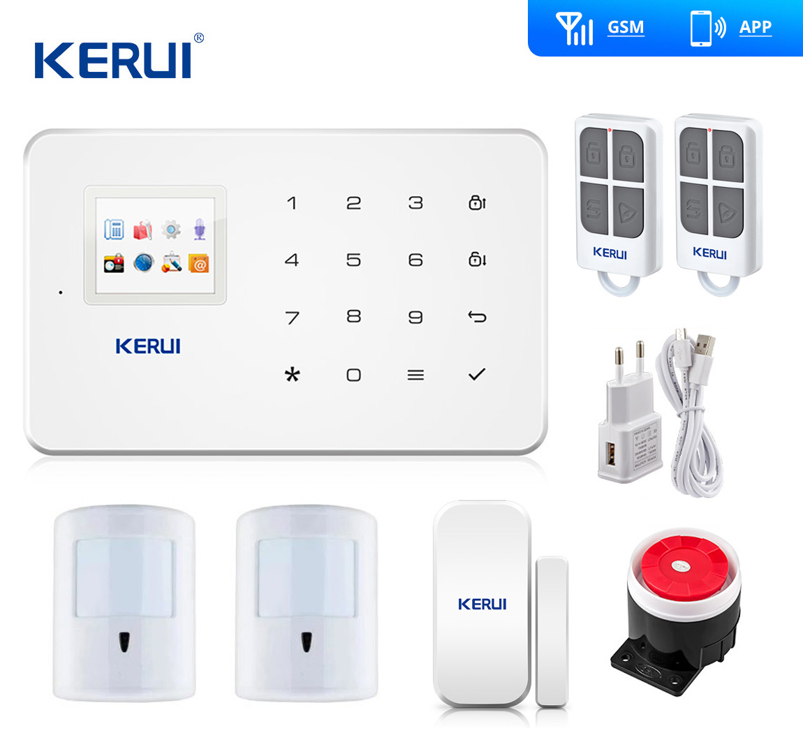Комплект бездротової gsm сигналізації з імунітетом Pet для 1-кімнатної квартири Kerui G18