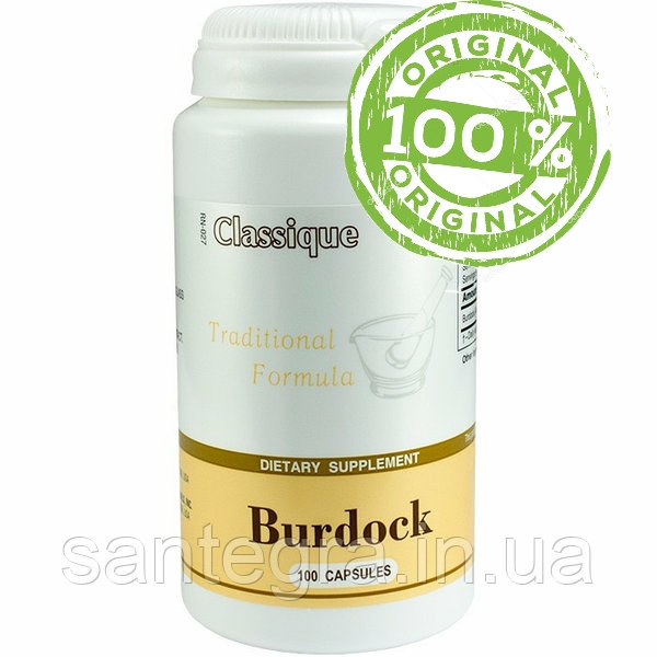 Burdock (100) Сантегра Бердок / Великий лопух: корінь, очищення організму, розлад шлунка