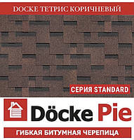 Черепашка DOCKE STANDART Тетрис коричневий (3 м2/пач)