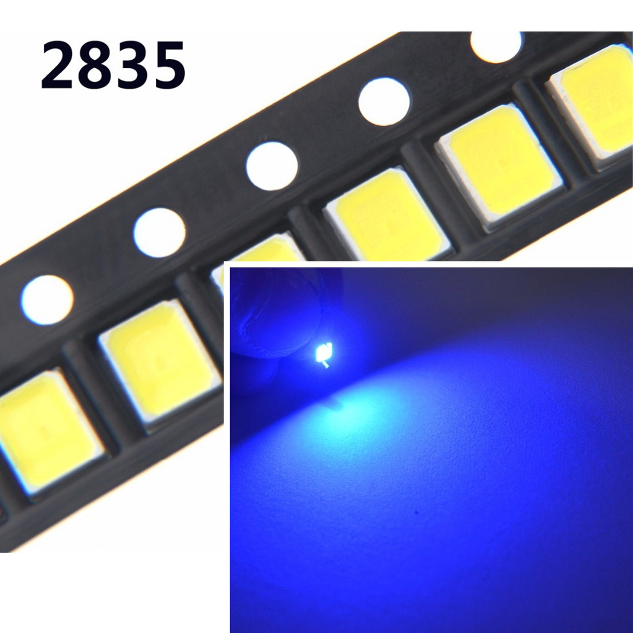 Синій світлодіод SMD 2835, 0.2 Вт, 60 мА