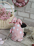 Великодній кролик Смайлик, Н-23 см, текстильна іграшка, декор на Великдень,, фото 5