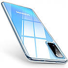 Чохол силіконовий для Samsung S20 Lite прозорий, фото 3