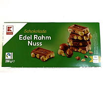 Шоколад молочний K-Classic Edel Rahm Nuss з цільним фундуком 200 г Німеччина