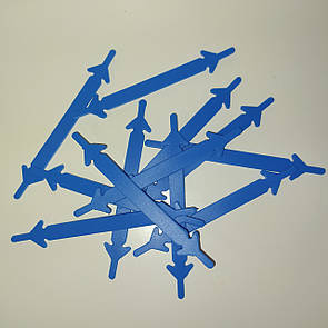 Шнурки силіконові для взуття еластичні без завязок 12 шт сині