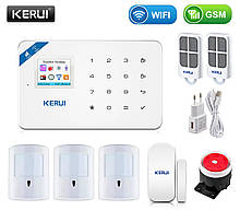 Комплект бездротової gsm WiFi сигналізації з імунітетом Pet для 2-кімнатної квартири Kerui W18