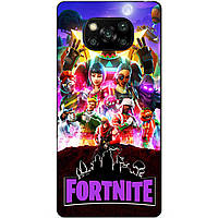 Силіконовий бампер чохол для Xiaomi Poco X3 з малюнком Fortnite