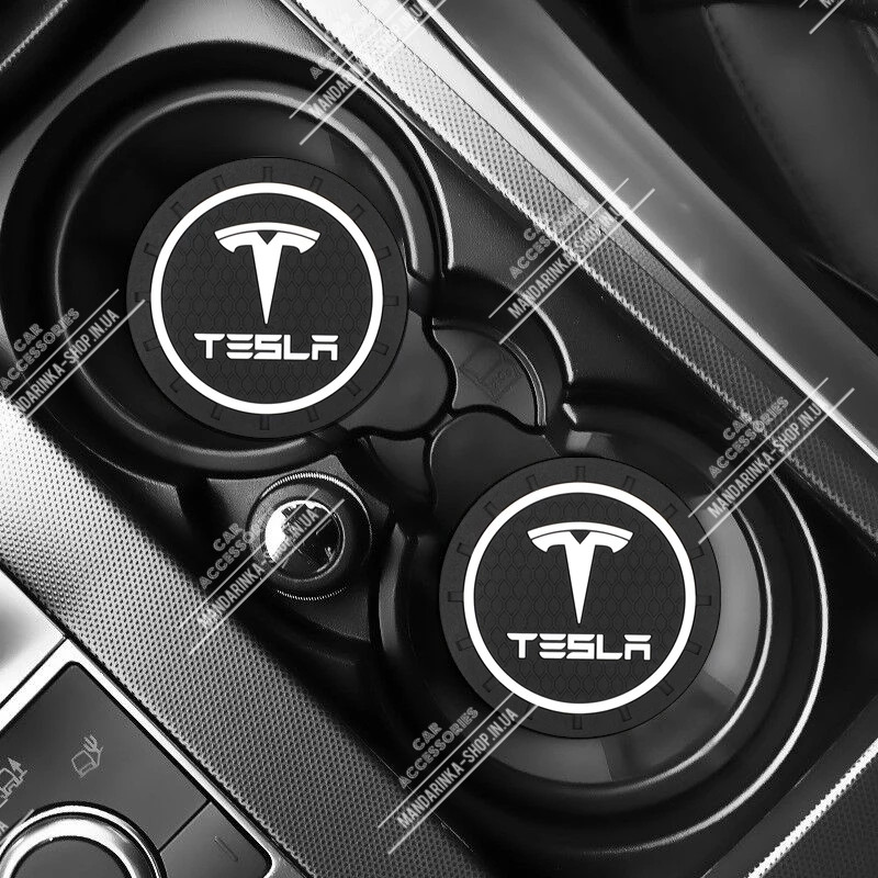 Антиковзний килимок у підсклянники Tesla (Тесла)