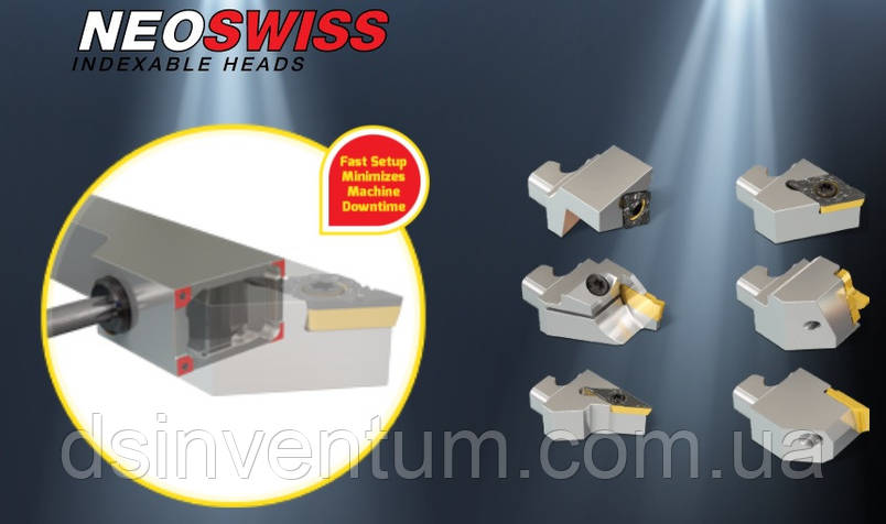 Нова система для токарних верстатів швейцарського типу з быстросменными головками від компанії ISCAR.