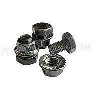 Болт М10 + гайка, набір 3 шт (неіржавка сталь)