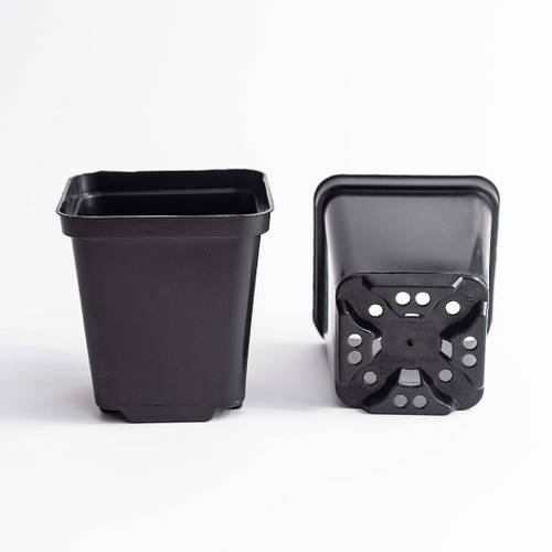 Горшок квадратный для рассады и цветов * черний технический горшок ...