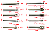 Набір фрез 10 шт фреза насадка бур-бор свердло гавер патрон цанга Dremel, фото 3