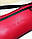Велика бананка молодіжна сумка на пояс еко-шкіра червона 39х18 см, фото 4