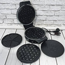 Електрична вафельниця-тостер 4в1 LivStar LSU-1220 1000 Вт Вафельниця для бельгійських, венських вафель